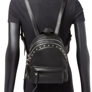 Leather Studded Mini Backpack